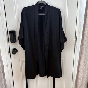 (5/$20) Victoria's Secret Classic Silk-Like Black Robe